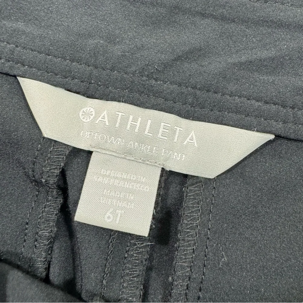 Athleta Uptown Ankle Pants Black Size 6 Tall